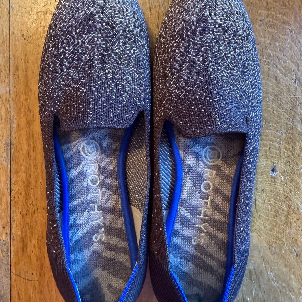 Rothy's Brown Sparkle Loafers 8.5